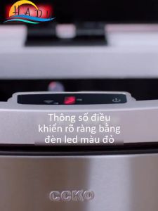 Thùng Rác Inox 420 Tự Động 6L – Cảm Biến Siêu Nhạy Đèn LED Hiển Thị Tiện Lợi và An Toàn CCKO