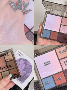 KAPEINE Gradient Six Colors Eyeshadow Palette Highlighting Integrative Neutral Color Commuting Zero Waste Student Contouring