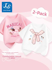 JS | Pure Cotton Girls T-Shirt for Summer