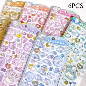 Sanrio | New! Sanrio Stickers Hellokitty Kuromi Cinnamoroll My Melody 3D Relief Jelly Sticker Kawaii Decoration DIY Phone Case Stickers