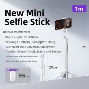 CHECKON | Portable Mini Selfie Stick & Tripod 360 Degree Rotation Anti-Shake Bluetooth