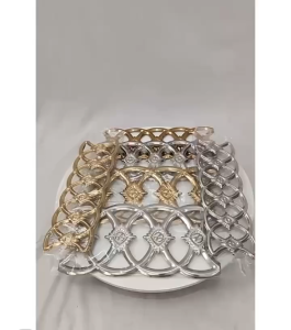 5pcs Ornamen Aksesori Pagar Stainless  100x300mm BUNGA SAMBUNG Sambungan Hiasan Rumah bunga bulat