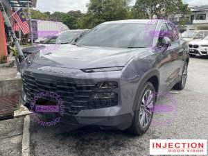 JETOUR Dashing 2025 Injection Door Visor With Stainless Steel Lining / Window Vent Visor Deflectors