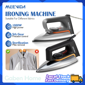 MEEVIDA 1000W Handheld Dry Iron Household Electric Power Fabric Iron 5 Gear Adjustable Dry Steam Ironing Machine 电熨斗