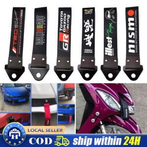 JDM Racing Car Ropes Hook Towing Car Styling for Honda Civic TOYOTA NISSAN Illest MUSTANG RALLIART DOMO Tow Strap Accessories