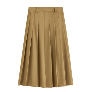 INMAN | Gray Pleated A-line Loose Slimming Skirt