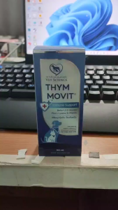 Thymmovit 100 ml (แพ็คเกจใหม่) วิตามินรวมสําหรับแมวและสุนัข Lysine ไลซีน