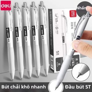 deli | Bút Viết Mượt Mà Thân Thiện Với Kỳ Thi Màu Trung Tính 0.5mm