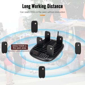 Retekess TD175 Restaurant Pager System Wireless Queue Calling Table Buzzer for Waiter 1000M Long Distance 30 Beeper Pagers for Fast Food Restaurant Food Truck Coffee