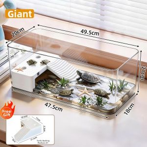 Mabalo | Office Decorative Fish Turtle Tank Transparent Landscape Ecology Aquarium