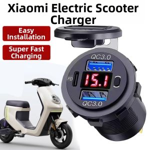 LIMATI | Fast Charging Waterproof Electric Scooter Adapter Dual USB 12-24V