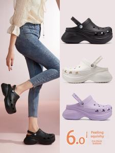Womens Thick Bottom Slip-On Sandals Breathable Anti-Slip Soft Sole Beach Slippers Casual Style Hollow out Design Comfortable Flip Flops