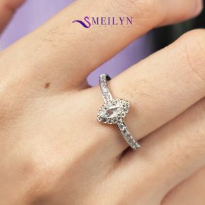 MEILYN Cincin Wanita Permata Gemma Motif Marquise Jewelry - All Series
