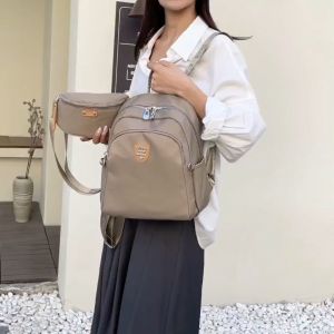 Chibao - Tas Ransel Chibao LZ-220 Set 2in1 Nilon Waterproof & Tas Ransel Wanita Muat Laptop 11inci