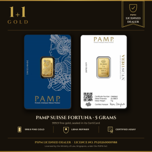 5 gram Gold Bar - PAMP Fortuna Veriscan (In Assay)