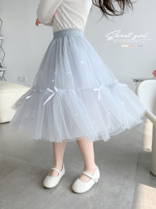 Princess Style Girls Skirt Summer New Arrival Midi Fluffy Skirt Baby Girls Half Body Skirt Moon Kids Brand Childrens Clothing