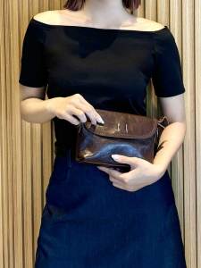 Vintage Top Layer Leather Saddle Bag Womens Crossbody Bag Commuting Soft Leather Mini Bag Korean Style Casual Backpack