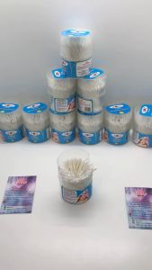 Tăm bông bông ráy tai cho bé lõi giấy cao cấp ROSE (Hộp tròn 200 que)