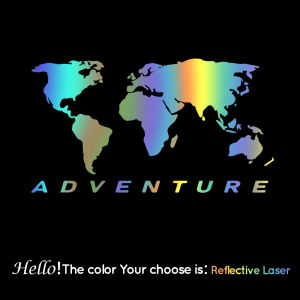 Cool Design Map Adventure Car Decal Cars Decal Weatherproof Auto Styling Cartoon Car Stickers Car Accessories
