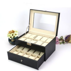 Hộp Đựng Đồng Hồ Bằng Da PU Cổ Điển VANSIHO Hộp Trưng Bày Nhiều Vị Trí Kích Thước Hình Chữ Nhật Thời Trang Và Thông Thường Để Đóng Gói Đồng Hồ