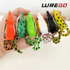 1PC 50mm Long-Bill Topwater Frog Lure - Dual Silicone Legs + 3D Eyes | Heavy Cover Punching | Braid-Ready Weedless Design