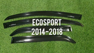 กันสาด คิ้ว ดำทึบ 4ชิ้น ECOSPORT ECO-SPORT 2014 2015 2016 2017 2018 2019 ใส่ร่วมกันได้ พร้อมเทปกาว A