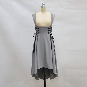 2025 New French R Front Short Back Long Mid Length Cross High Waist Dress Summer Vintage 1950s 60s Female Party Dresses