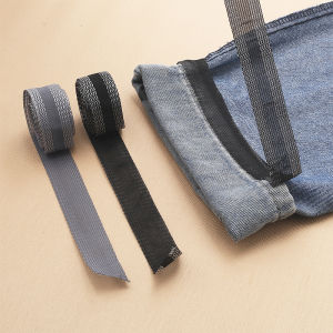 15m Hot-Melt Fabric Webbing Tape Non-Sew Strip Decorative Tape for Improving Curtain/Jeans Cuffs - Requires Ironing(3Color)