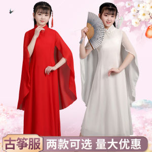 Đầm Hanfu Trẻ Em Trắng Mùa Xuân Quà Tặng Trẻ Em Đầm Trang Phục Nhạc Gỗ Chân Mát Cấp Cao Đầm Trung Hoa Cho Bé Gái Quần Áo Trung Hoa