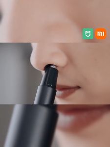 Mijia ขนจมูกไฟฟ้าเครื่องตัดแต่งผมแบบพกพาหูบอร์ขั้วขนคิ้วสำหรับผู้ชายเครื่องทำความสะอาดจมูกที่ไม่เจ็บปวด IPX5 ทำความสะอาดจมูกกันน้ำ