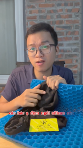 Đệm Ngồi 3D Silicon 2 Lớp Tổ Ong Lót Ghế Thoáng Khí Chống Đau Mỏi Lưng Thế Hệ Mới– Đệm Làm Mát Chỗ Ngồi Cao Cấp Hãng Amalife