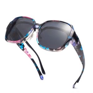 Polarized Sunglasses Fit Over Glasses Women Uv400 Protection Outdoor Fashion Sports Sunglasses 1 Pack