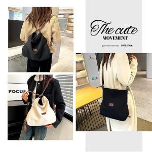 QJshop มาใหม่ กระเป๋าสะพายข้างสำหรับผู้หญิง รุ่นนี้อนย่างจึ้ง ใช้ได้2แบบ สะพายข้างหรือหลังก็ปังไปหมด แฟชั่นที่สาวๆห้ามพลาด