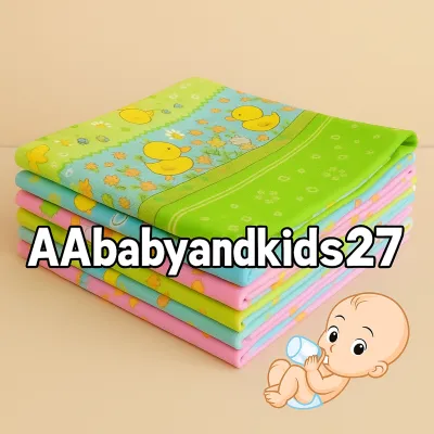 12PC (1 LUSIN) ANA SMILE Bedong Bayi Lusinan Ukuran Sedang +/- 90 X 90CM Bahan Flanel Standard