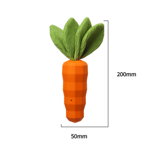 MewaJump | Carrot Shaped Sound Making Bite-Resistant Toy