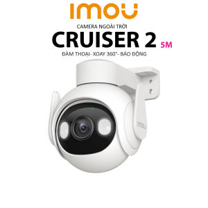 Camera IMOU PTZ CRUISER 2 5M 3K Xoay 360 Độ- Đàm Thoại 2 Chiều- Ban Đêm Có Màu- Góc Nhìn Rộng - Wifi Ngoài Trời Chính Hãng VINAGO