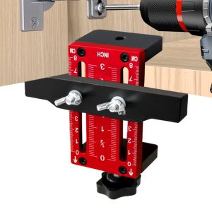 Aluminum Cabinet Door Positioning Jig Precision Measurement Drilling ToolManual Tool Kit for Home RenovationNo Power Required