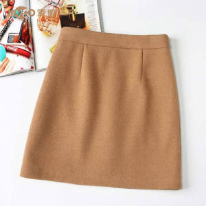 Chân Váy Len Chân Váy Nữ Cạp Cao Mới 2022 Autunm Chân Váy Ngắn Dáng Chữ A Thường Ngày Dáng Ôm Phong Cách Hàn Quốc Cho Nữ