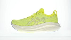ASICS Men GEL-NIMBUS 27 Running Shoes in Citron/Cream