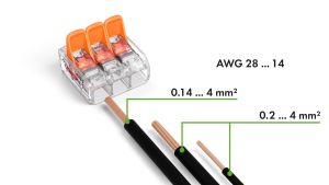 WAGO 221 Lever Nuts Compact Splicing Wire Connector 221-412 221-413 221-415