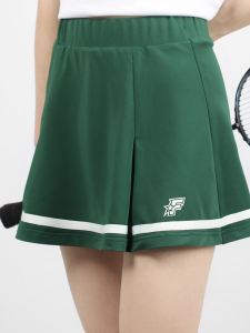 F61 New Green Badminton Skirt Womens Short Sports Skirt with Lining Quick Dry Versatile Bottom Half Skirt for Fitness