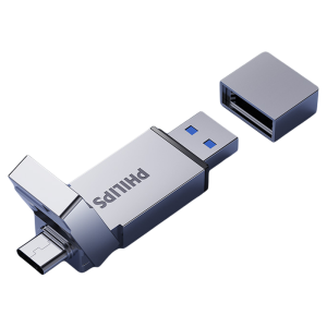 Philips | Type C Dual Interface USB Drive Metal High Capacity High Speed Car Use