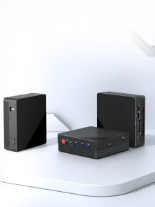 TexHoo | AMD Ryzen R7 Mini PC Barebones System DIY Assemble Low Power Consumption Home Office Small Server NAS Dual Network Ports