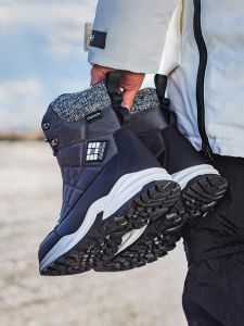 Northeast minus 40 Degrees Is Enough for Heattech Thick Snow Boots Knee Socks Men Fleece-Lined Waterproof Non Slip Mens Winter Big Cotton Shoes