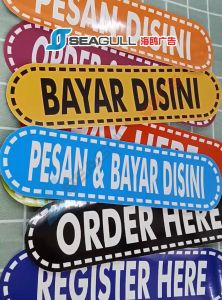 Cashier Please Pay Here Please Register Here Sila Bayar Sini Sticker Signage