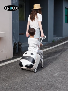 Q-BOX Ready Stock NEW Kid Foldable Trolley Kids Luggage Carry On Suitcase Luggage 20inch Travel Bag Travel Luggage