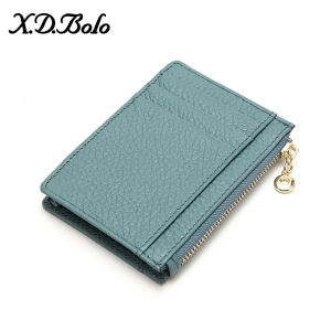 Mini Coin Purse Leather Card Holder Simple Retro Style Zipper Wallet for Men And Women Compact Multi-Card Slot Coin Wallet