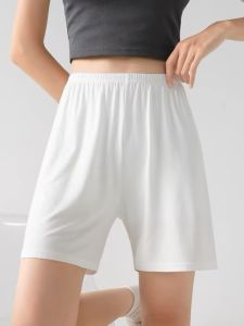 Modal Ice Silk Safety Pants Womens Summer Thin Loose Home Sleep Shorts Underwear Comfortable Breathable High Waist Briefs