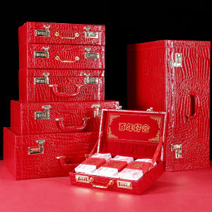 Marriage Engagement Dowry Gift Box Gift Box Gift Box Gift Box Gift Box Red Envelope Bride Price 300000 Bundles of Money with Supplies