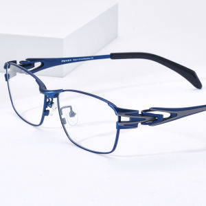 FONEX Titanium Glasses Frame Men Brand Design Square Eyeglasses New Business Ultralight Japanese Custom Optical Eyewear 85764